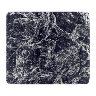 Tabla De Cortar Resumen azul/blanco