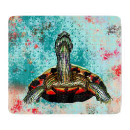 Tabla De Cortar Resumen de arte de tortuga