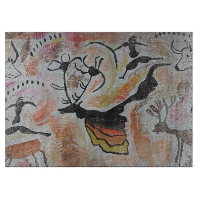 Tabla De Cortar Resumen de arte rupestre (Anverso)