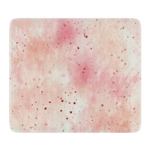 Tabla De Cortar Resumen de guiño rosado de Girly Peach