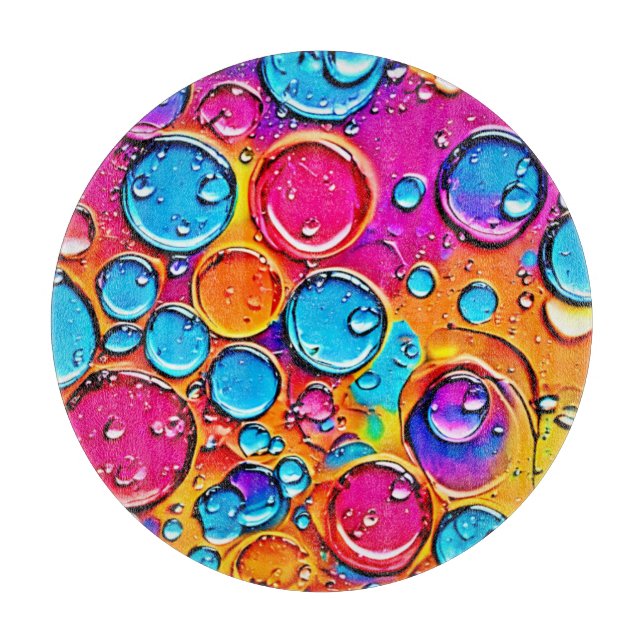 Tabla De Cortar Resumen de las gotas de agua arte (Anverso)