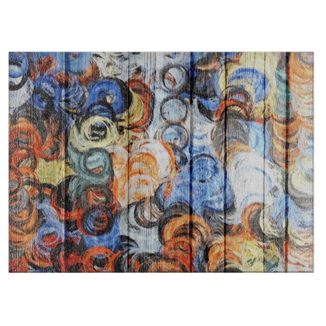 Tabla De Cortar Resumen de madera (Anverso)