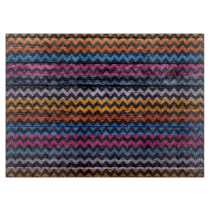 Tabla De Cortar Resumen de madera de Chevron Vintage #7