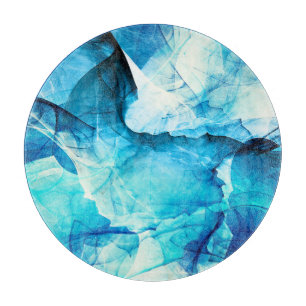 Tabla De Cortar Resumen de movimiento azul: composición fractal.