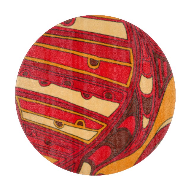 Tabla De Cortar Resumen de paneles Naranjas (Anverso)