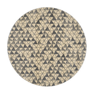 Tabla De Cortar Resumen del patrón de triángulo vintage.