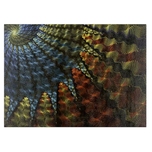 Tabla De Cortar Resumen fractal (Anverso)