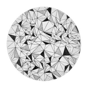 Tabla De Cortar Resumen geométrico: Arte de fondo poligonal.
