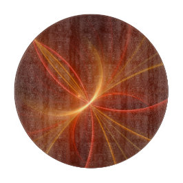 Tabla De Cortar Resumen místico Arte fractal Colores cálidos moder