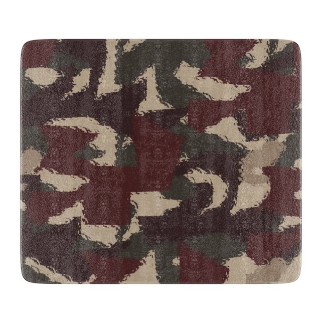 Tabla De Cortar Resumen Modelo de camuflaje militar (Anverso)