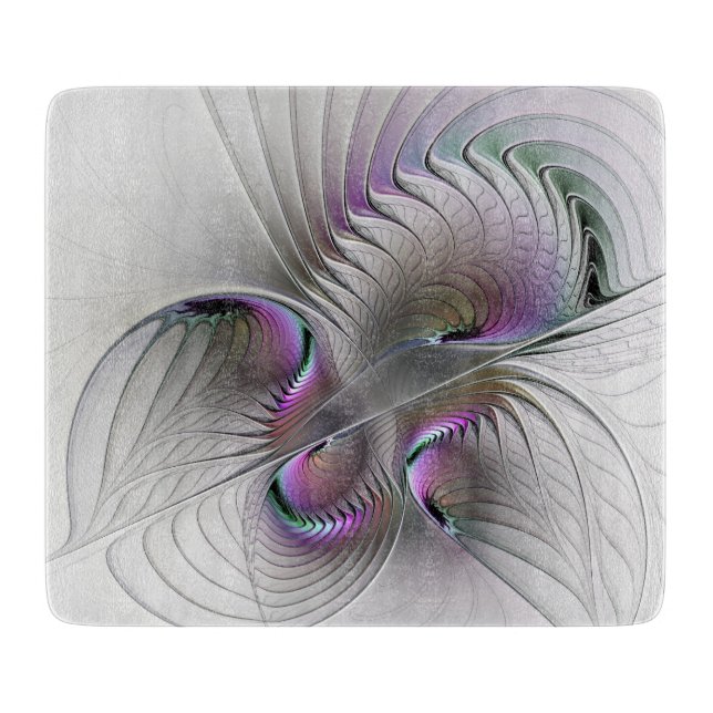 Tabla De Cortar Resumen moderno Shy Fantasía Figura Arte Fractal (Anverso)