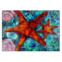 Resumen náutico costero de Starfish Seashells Beac