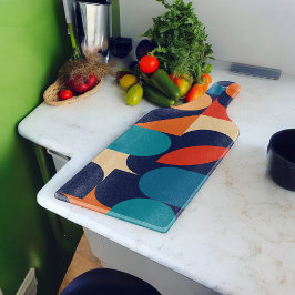 Tabla De Cortar Resumen Patrón de formas geométricas multicolor