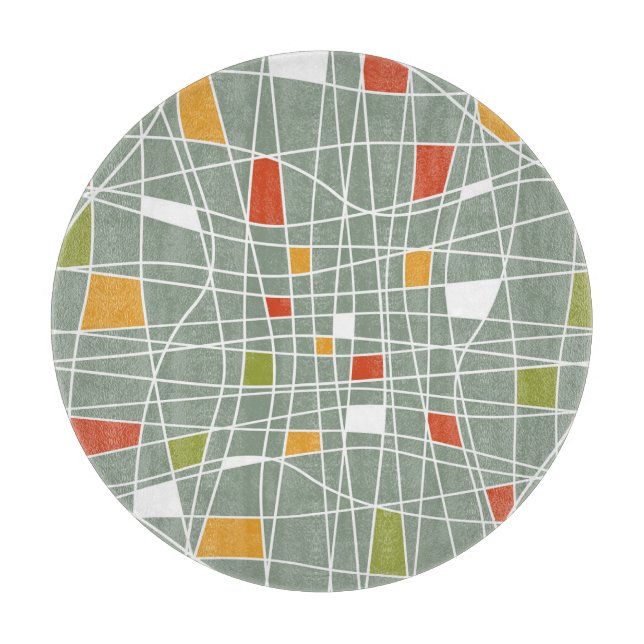 Tabla De Cortar Resumen Seamless: Diseño de Patrones Modernos. (Anverso)