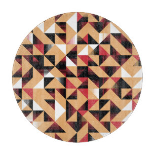 Tabla De Cortar Resumen Triángulo, Belleza Retro Elegante.