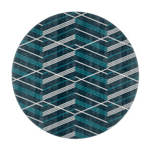 Tabla De Cortar Resumen zigzag: elegante geométrico vintage.