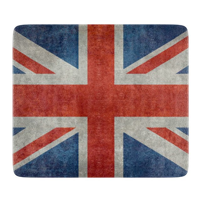 Tabla de cortar retra de la bandera británica (Anverso)