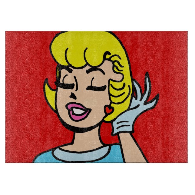 Tabla de cortar retra de la belleza de la (Anverso)