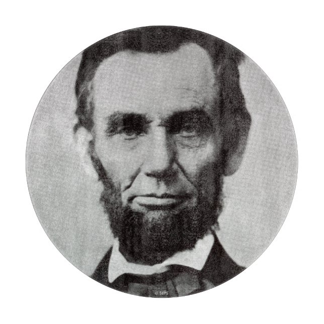Tabla De Cortar Retrato de Abe Lincoln 2 (Anverso)