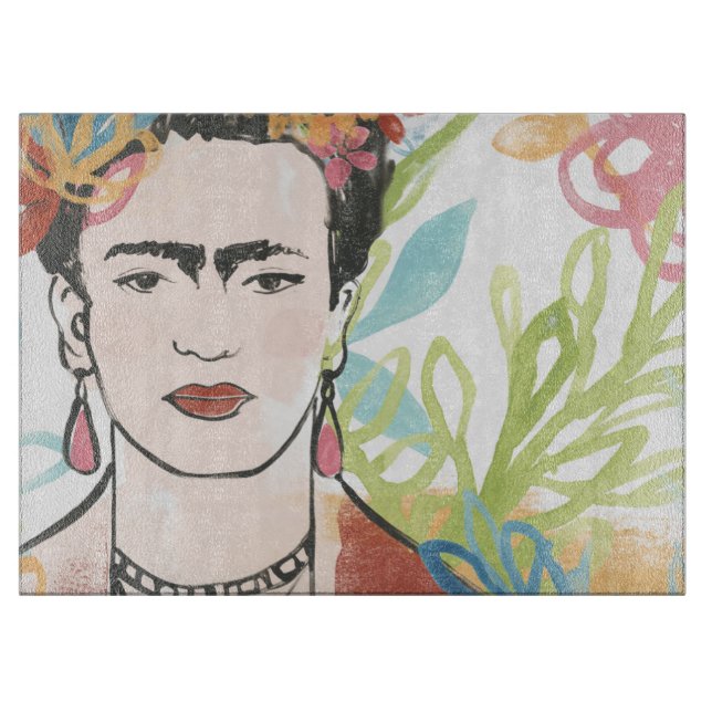 Tabla De Cortar Retrato de Frida Kahlo (Anverso)