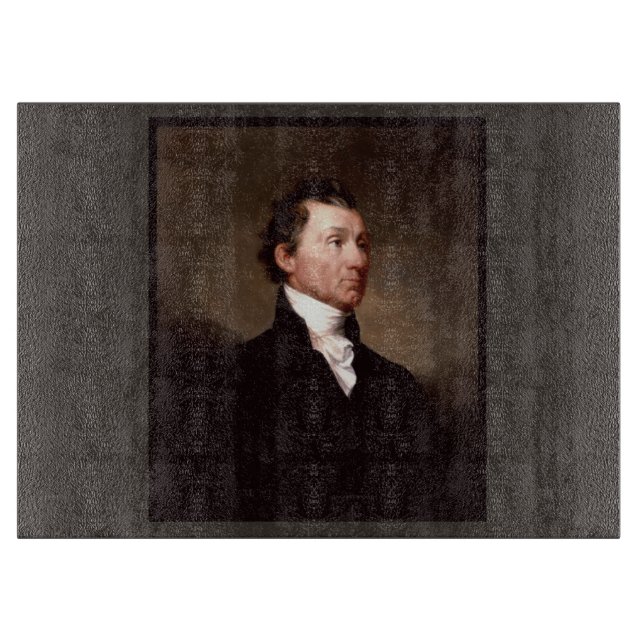 Tabla De Cortar Retrato de James Monroe, primer presidente norteam (Anverso)