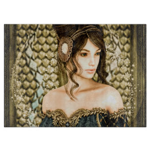 Tabla De Cortar Retrato de princesa de cuento de hadas encantado