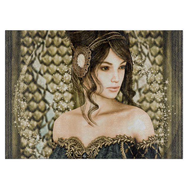 Tabla De Cortar Retrato de princesa de cuento de hadas encantado (Anverso)