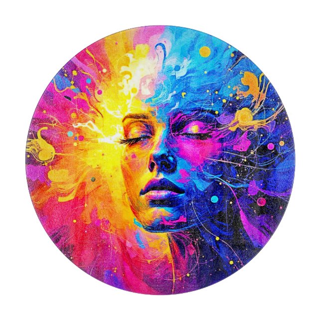 Tabla De Cortar Retrato de radiación emocional (Anverso)
