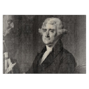 Tabla De Cortar Retrato de Thomas Jefferson