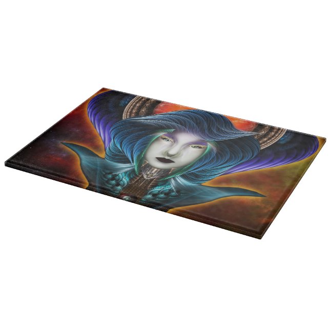 Tabla De Cortar Retrato de Trilia Red Nebula (Borde)