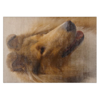 Tabla De Cortar Retrato de un collie tosca