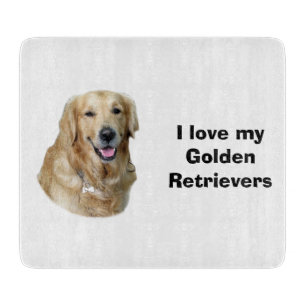 Tabla De Cortar Retrato fotográfico de perro de Golden Retriever