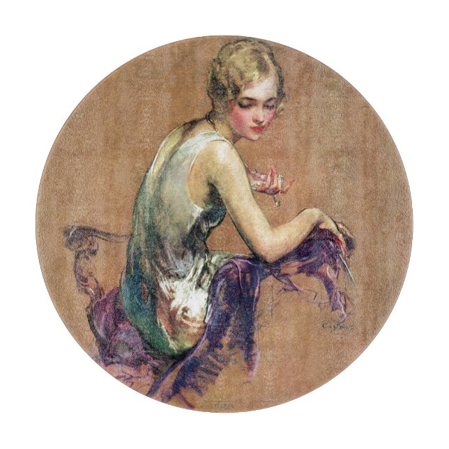 Tabla De Cortar Retrato Pastel (Anverso)