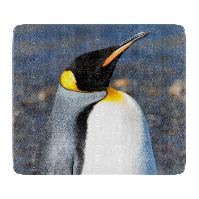 Tabla De Cortar Retrato pingüino (Anverso)