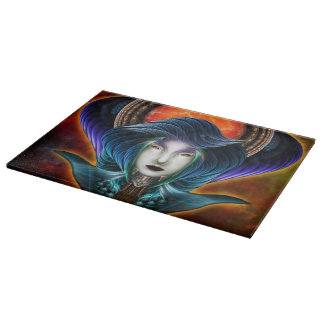 Tabla De Cortar Retrato Trilia Red Nebula