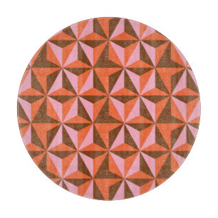 Tabla De Cortar Retro 70: Fondo del patrón de cosecha