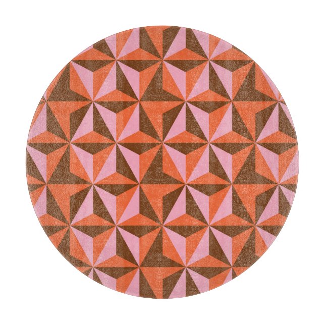 Tabla De Cortar Retro 70: Fondo del patrón de cosecha (Anverso)