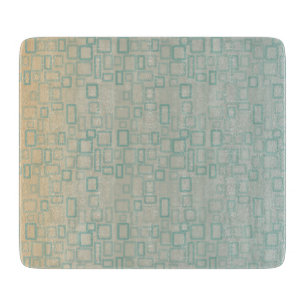 Tabla De Cortar Retro Aqua
