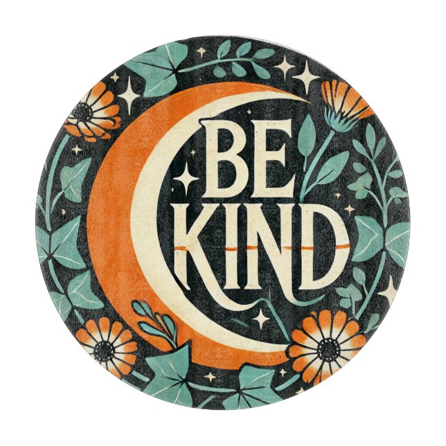 Tabla De Cortar Retro Be Kind (Anverso)