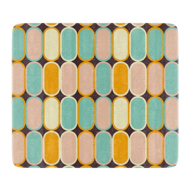 Tabla De Cortar Retro geometric pattern with vertical ovals (Anverso)