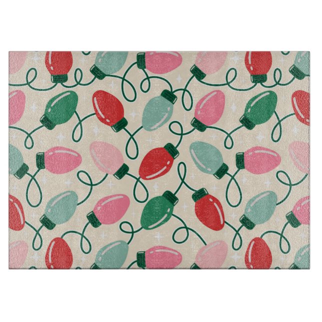 Tabla De Cortar Retro Glow Lights (Anverso)