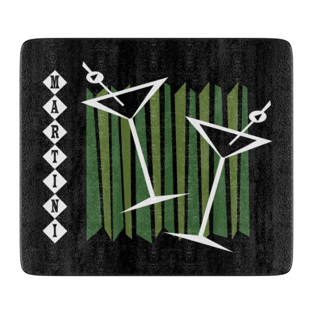 Tabla De Cortar Retro Martini (Anverso)