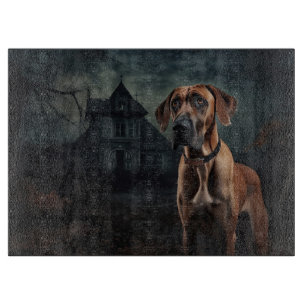 Tabla De Cortar Rhodesian Ridgeback Halloween Scary