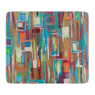 Tabla De Cortar Rialto 6 x 7 Tablero de corte de vidrio Deco