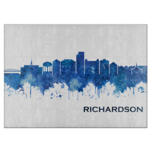 Tabla De Cortar Richardson Texas Skyline Blue