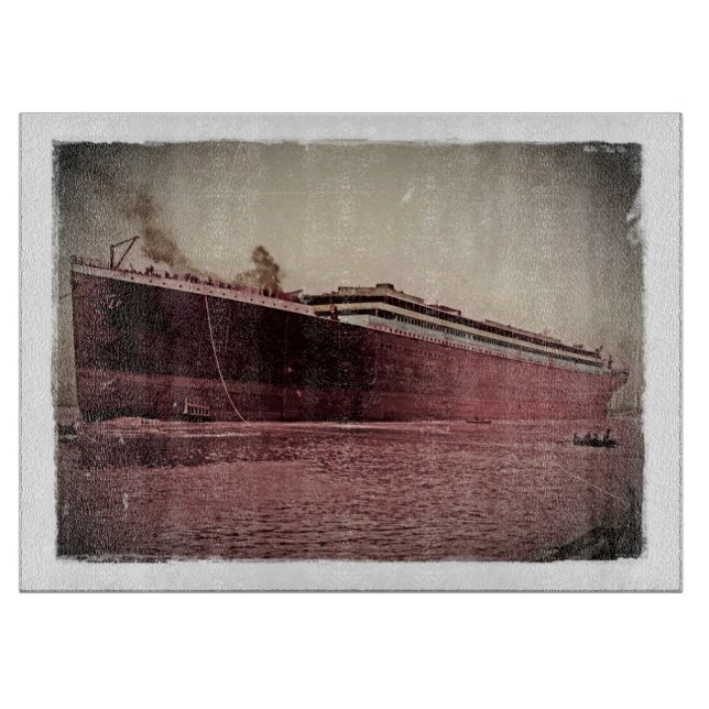 Tabla De Cortar RMS Titanic Maiden Voyage (Anverso)