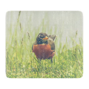 Tabla De Cortar Robin Bird Green