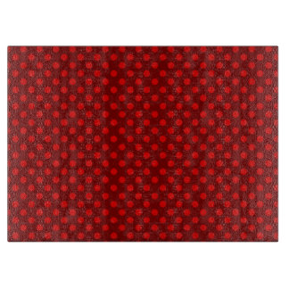 Tabla de cortar roja del lunar