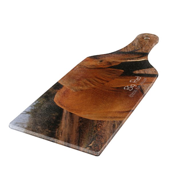 Tabla De Cortar Rojo grande (Borde)