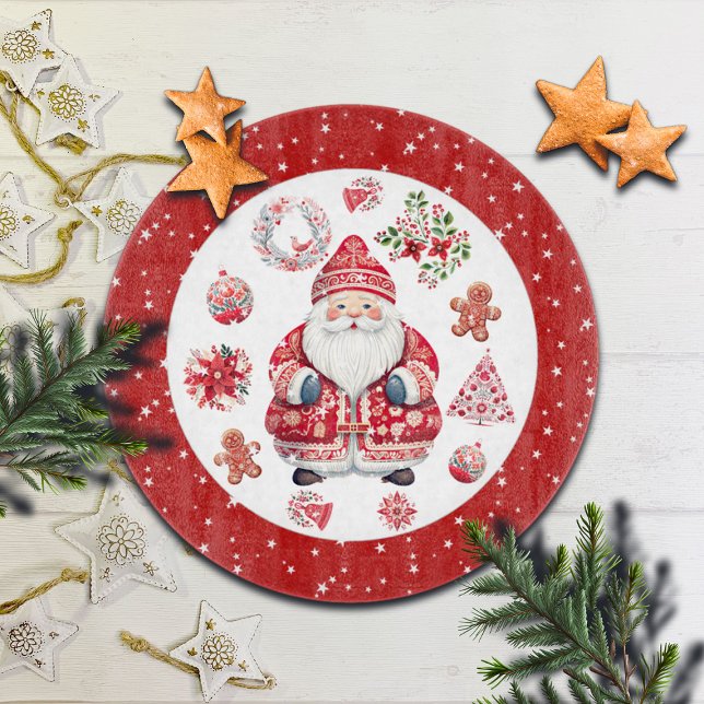 Tabla De Cortar Ronda Roja Escandinava Santa Claus (Subido por el creador)